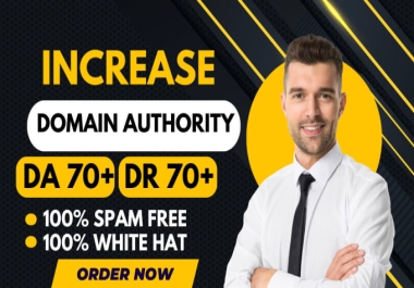 I will increase domain rating ahrefs 50 DR domain authority moz da 50