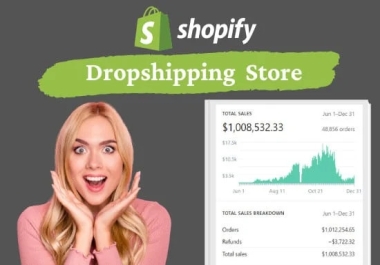 create high converting shopify dropshipping store or website