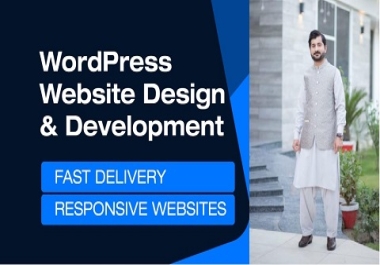 I will build wordpress responsive Business,  E-commerce website,  Landing Page or Blog