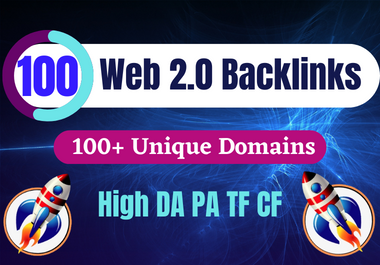 I will create 100 web 2.0 unique domain backlinks