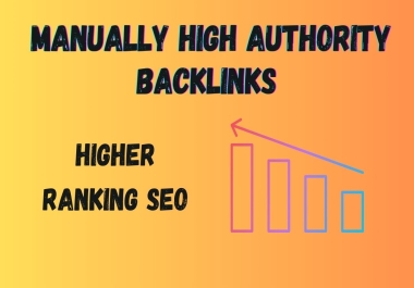 Sky rocket your website by manual high quality backlinks