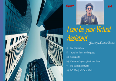 File conversion,  Translation,  Copy paste,  Fillable pdf form,  Data entry,  Fast typing,  Book writing