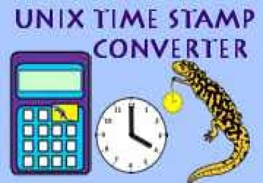 NORMAL UNIX -TIME STAMP COVERTER SCRIPT IN HTML
