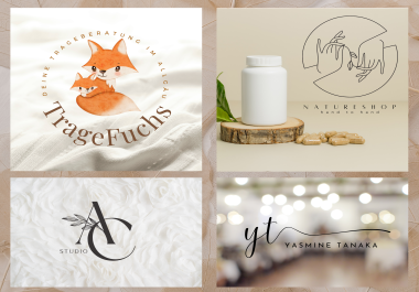 I will design a harmonious,  unique,  expressive logo creation for you.