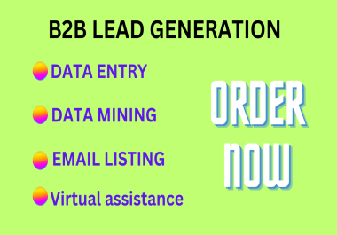 I will do all accurate Data Entry and Web Research