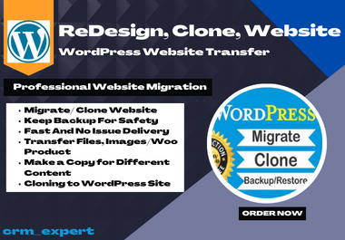 migrate clone transfer backup secure perfectly your WordPress website to a new host in hours