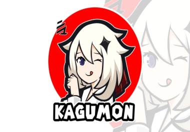 I will design logo with cute anime mascot in japanese style