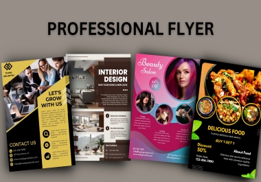 I will create creative eye-catching flyer design and poster design