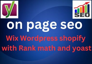 I will do complete on page seo with rank math & yoast seo all website