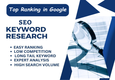 I will do keyword research to get top ranking in google