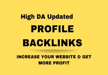 300 manually create High Authority Moz DA 90+ SEO Dofollow Profile Backlinks