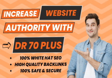 I will increase your site's ahref DR 70 plus with 100 Do Follow SEO backlinks