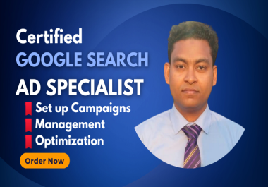 You will get setup,  manage,  and optimize Google search ads,  and Adwords PPC Campaign from scratch