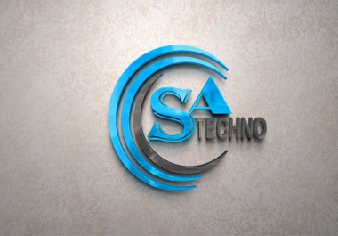 I will design professional minimalist 3d logo for your business