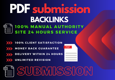 I will do PDF submission manually on 60 high DA document-sharing sites