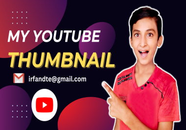 I can make very attractive and eye catching thumbnails