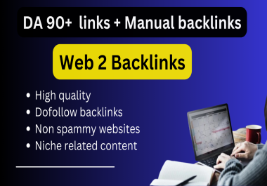 I will provide 40 dofollow SEO web 2 manual backlinks