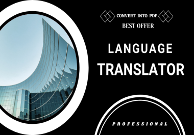 Professional Language Translator in pdf