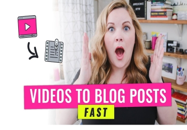 Convert Any YouTube Videos To Blog Post And Unique Articles