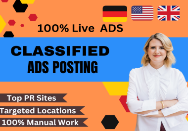 I will post 60 classified ads to grow your business