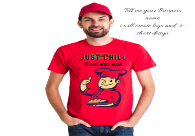 I will create T-shirts and logos for your Hotel or Restaurant or any business