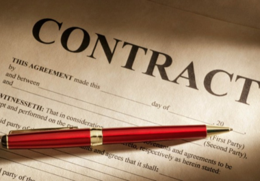I will write a legal contract and agreement for your business