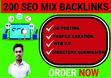 I will Build 200 mixed SEO Backlinks on unique domains manual off page SEO white hat Link building