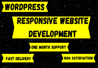 I will create WordPress website development and design,  Responsive Website development