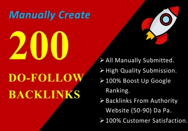 I will Build 200 Do Follow Backlinks For Google Ranking Link Building From High Authority Websites.