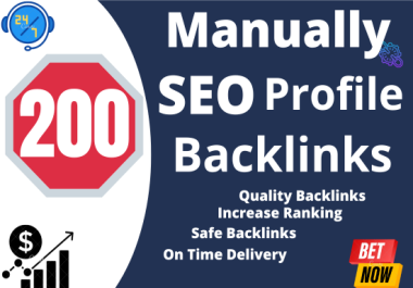 I will Create High Authority 200 profile backlinks