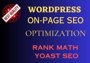I will do wordpress on-page SEO with RankMath
