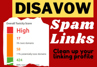 Disavow bad backlinks toxic links to remove