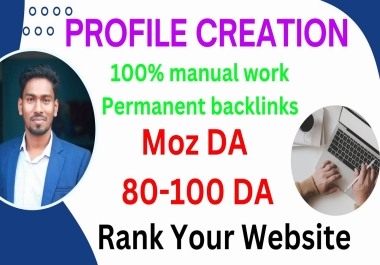I Will Make 60 High Quality PR9 Social Profile Creation Backlinks
