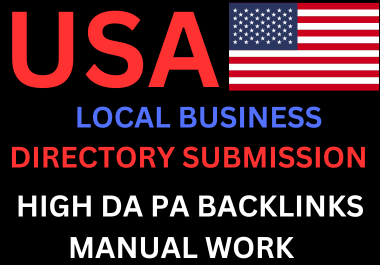 I will do top 50 USA local citations,  business directory backlinks