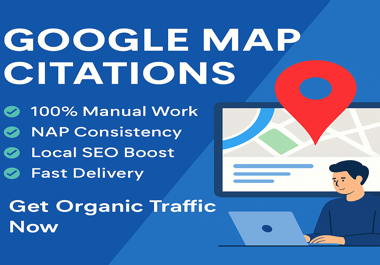 I will do you 25000 google map citations for local SEO