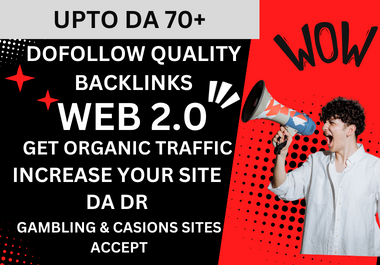 I will create Manual 25 high quality web 2.0 backlinks