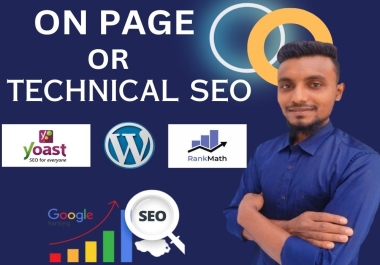 I Will do on-page & Technical SEO for your website