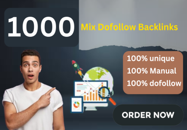 Provide 1000+ High Quality Mix Backlinks All In One