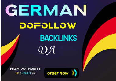 I will build 20 German dofollow backlinks from Germany de deutsche seo linkbulding