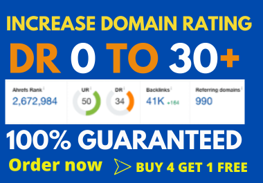 Boost Your Website's ahrefs Domain rating Get Ahrefs DR 30+ Lightning Fast