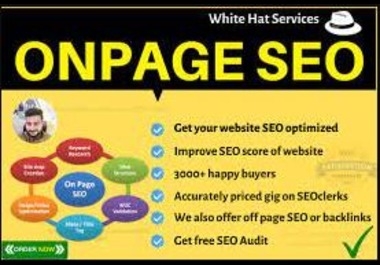 I will do complete On page SEO for any website