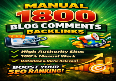 I will create high-quality manual backlinks and do on-page SEO for your website