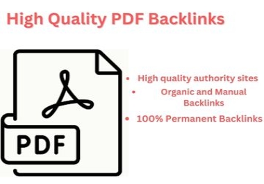 I will make 70 High quality pdf submission backlinks
