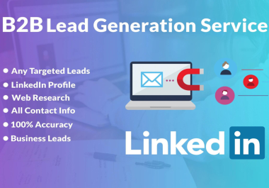 I will linkedin lead generation,  influencer research and email list