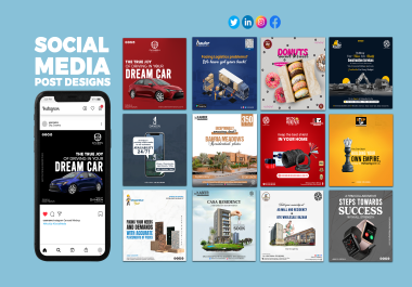 I will design social media posts,  ads banner,  post and story