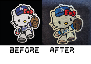 I will do embroidery digitizing design into dst,  pes file in 1 hour