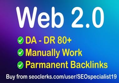 I will do 40 Web 2.0 backlinks for ranking your website on Google