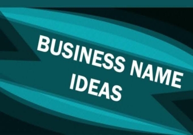 I will brainstorm 5 unique business name,  brand name or company name ideas + domain availability