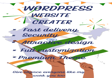 Wordpress Website Creater for you