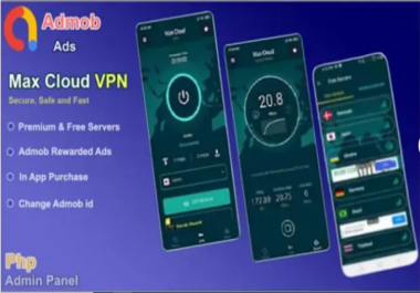 I will create professional vpn app for android apps for admob